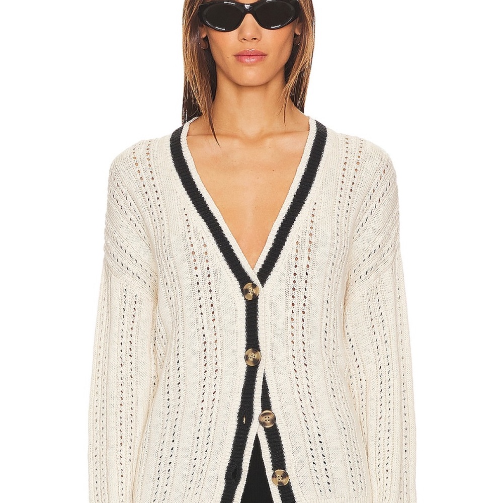 Sanctuary Sport Stripe Cardi in Eco Natural XS - Picture 2 of 8